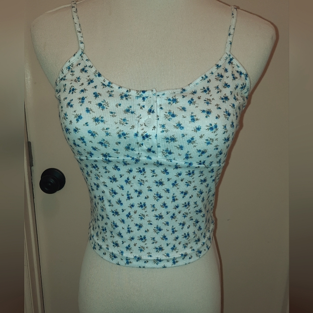 SHEIN Floral Crop Tank